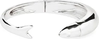 Madewell Fish Cuff Bracelet in Warm Silver at Nordstrom