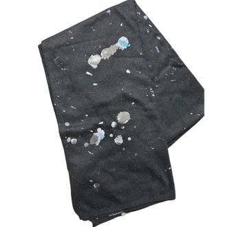Brodie Rainbow Foil Evie Scarf In Black