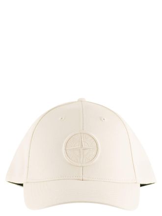 Stone Island Cap With Embroidered Compass Logo