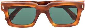 Cutler and Gross 1386 square frame sunglasses - unisex - Acetate - 52 - Brown