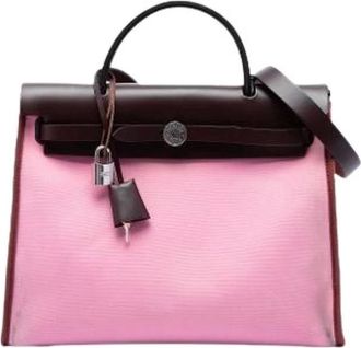 Herm&egrave;s Pre-owned Herbag Zip 31 - Dames - Vintage Handtas - Roze - ONE Size - Leer - Vintage
