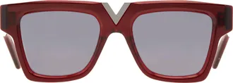 Valentino Grey Rectangular Unisex Sunglasses VLS-162 C 51