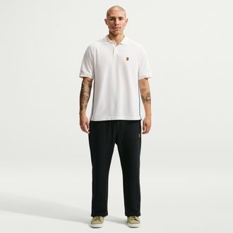 Nike Mens Club Rules Open-Hem French Terry Pants in Black | IQ8436-010