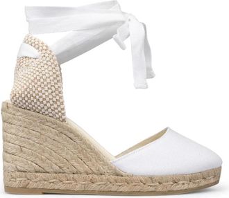 Espadrilles Colin Lona Espadrilles met sleehak - Dames - Sleehakken - Wit - 42 EU - Katoen - Schoenen