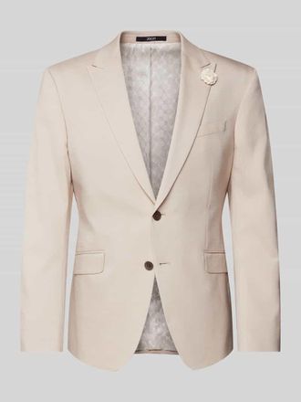 Joop Regular Fit 2-Knopf-Sakko aus Viskose-Woll-Mix Modell Hawker in Sand, Gr&ouml;&szlig;e 52