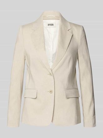 Drykorn Drykorn Blazer aus Leinen-Mix mit Pattentaschen Modell BUNDREY in Sand Melange, Gr&ouml;&szlig;e 34