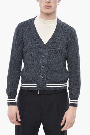 Altea Cotton Blend V-Neck Cardigan size S