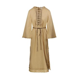 Zimmermann Kleedjes, Dames, Bruin, S, Mahon Midi Jurk