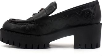 Guess Lea 14 Moccasin - Dames - Pumps - Zwart - 39 EU - Leer - Schoenen