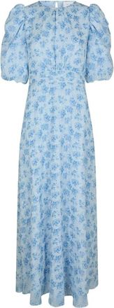 Neo Noir Kikka Chiffon Flower Jurk - Dames - Maxi kleedjes - Veelkleurig - L - Chiffon - Kleedjes