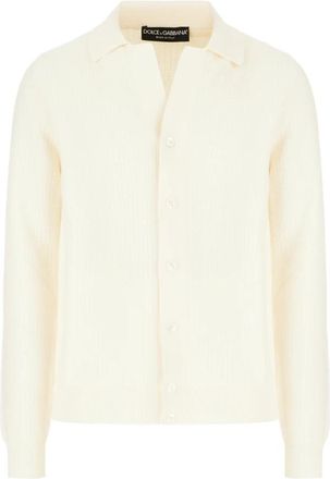 Dolce & Gabbana Maglieria Cardigan - Heren - Vesten - Wit - XL - Truien & Vesten