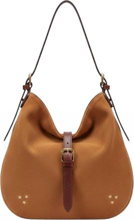 Jerome Dreyfuss Womens Luis Split Suede Bag In Caramel