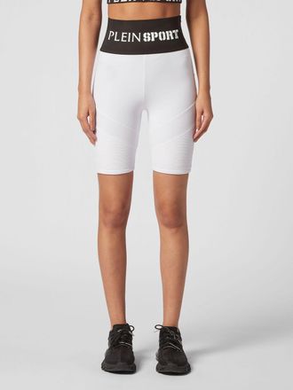 Plein Sport High-Waisted Cycling Shorts in Stretch Technical Fabric
