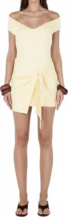 Hansen & Gretel Mollie Mini Dress In Butter