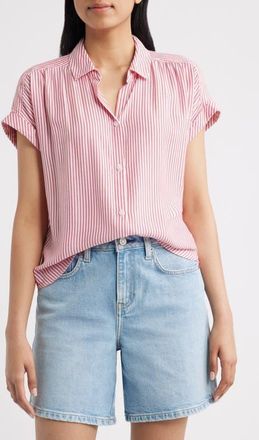 Beach Lunch Lounge Darby Short Sleeve Button-Up Shirt in Kir Royale at Nordstrom, Size X-Large