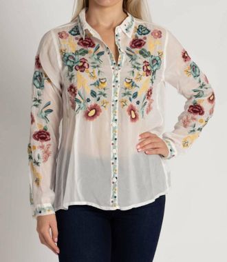 Johnny Was Tifany Blouse In White