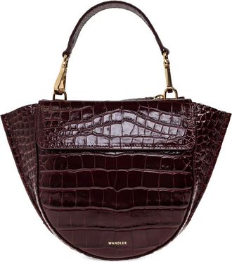 Wandler Borsa tote Wandler con effetto coccodrillo - Rosso