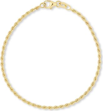 Bony Levy 14K Gold Rope Chain Bracelet in 14Ky at Nordstrom, Size 6.5