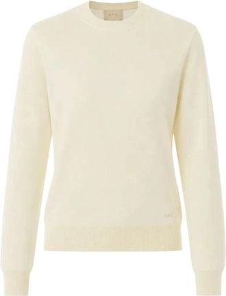 A.P.C. Philomena Sweater - Dames - Ronde hals truien - Beige - M - Wol - Truien & Vesten