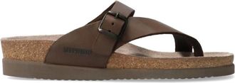 Mephisto Lichtgewicht damesandaal met Soft-Air technologie - Dames - Slippers - Bruin - 41 EU - Leer - Schoenen