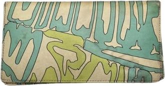 Emilio Pucci Pre-owned Wallets, female, Multicolor, Size: ONE SIZE Pre-owned Leather Wallet