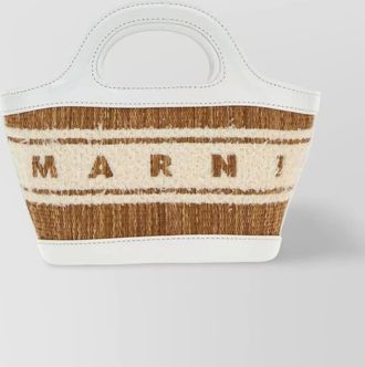 Marni tropicalia micro raffia shoulder bag