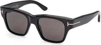 Tom Ford Caine-02 Zonnebril - Heren - Zonnebrillen - Zwart - 53 MM - Accessoires