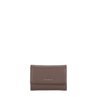 Coccinelle Metallic Soft Portemonnee - Dames - Accessoires - Bruin - Maat: ONE Size Leer