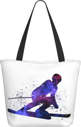 AOOEDM I Like Skiing Ladies Shopping Bag 13x11x7in.The Perfect ValentineS Day Gift.It Is The Best ValentineS Day Gift For Mom, Daughter, Wife,Etc