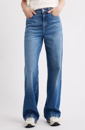 Boss Orange by Hugo Boss Marlene High Waist Wide Leg Jeans in Blue at Nordstrom Rack, Size 30 X 30
