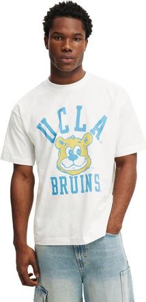 Cotton On Mens Box Fit License T-Shirt in Lcn Ucl Vintage White Ucla at Nordstrom, Size Large