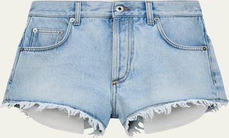 Loewe x Paulas Ibiza Cotton Anagram Frayed Cut-Off Shorts