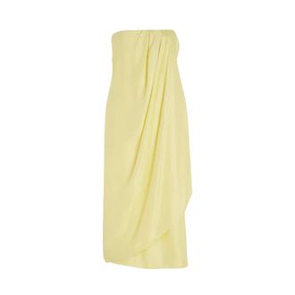 Gauge81 Party Dresses, female, Yellow, Size: S Onna Silk Dress