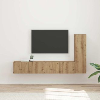 vidaXL Conjunto De Mueble De Tv 3 Pcs Roble Artesanal Vidaxl