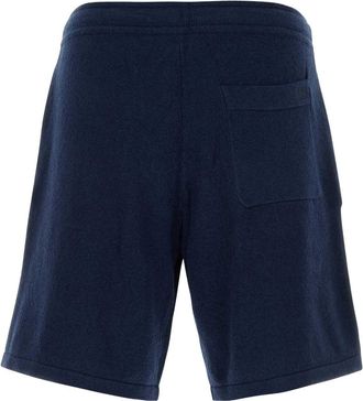 Dolce & Gabbana Mens Cotton-Blend Bermuda Shorts Navy Nylon Bermudas