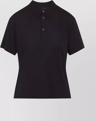 Maison Margiela polo shirt with short sleeves and straight hem