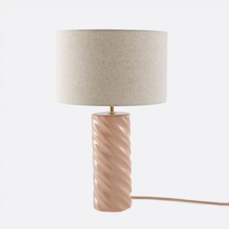 La Redoute Interieurs Tafellamp van keramiek en linnen, Dehen