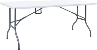 vidaXL Vidaxl - Mesa De Jard&iacute;n Plegable Hdpe Blanco 180x72x72 Cm