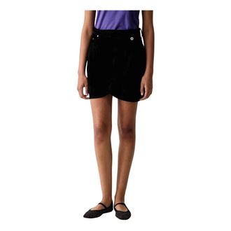 Karl Lagerfeld Minigonna in velluto - - Shorts - Donna - Nero - XS