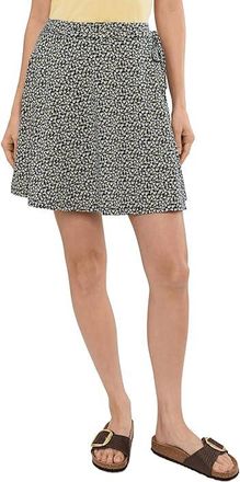 Toad&Co Freesia Wrap Skirt Womens Skirt Midnight Print : SM, Cotton/Elastane/Lyocell