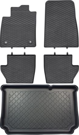 OEM Juego De Alfombrillas De Goma Para Coche Y Maletero Para Ford Fiesta Viii Hatchback A Partir De Julio De 2017