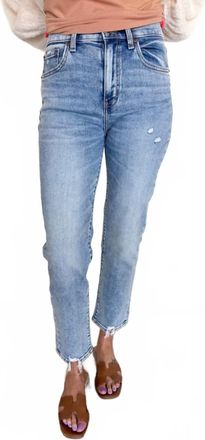 Daze Addisyn High Rise Straight Jeans In Blue