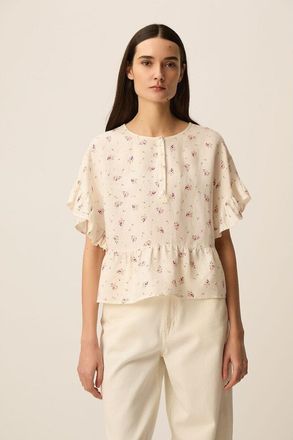 des petit hauts Blouse met bloemenprint en korte mouwen, TANGO