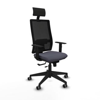 Piqueras y Crespo Silla De Oficina Con Cabecero Piqueras Y Crespo 1d066g1 Gris Oscuro