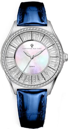 Christian Van Sant Womens Luna Mother of pearl Dial Watch