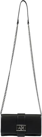 A|X Armani Exchange Black Polyester Wallet with Clip Fastening