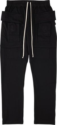 Rick Owens Black Drawstring Cargo Pants