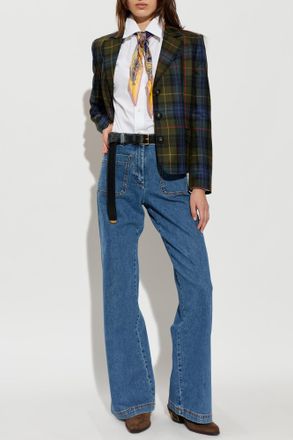 Etro Wide-leg Jeans, Womens, Blue