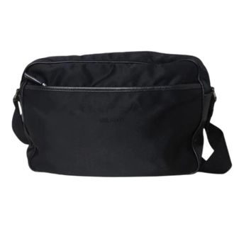 Prada Vintage, unisex, Zwart, ONE Size, Nylon, Pre-owned Vintage Nylon Shoulder Bag