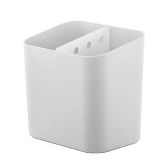 Ou Durable Scratch Resistant Nonslip Utensil Holder with Removable Divider in White at Nordstrom